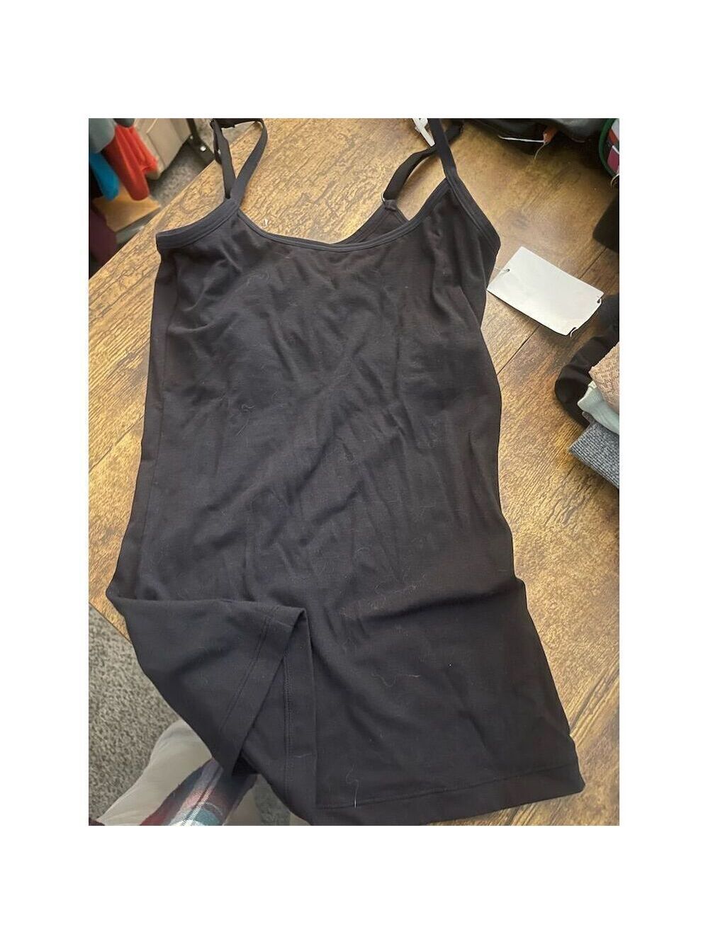Nordstrom Women's Black Camisole Tank Top XXS Casual Spaghetti Straps